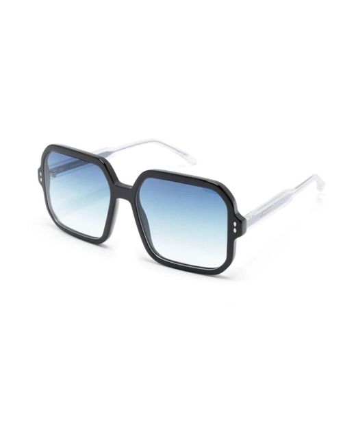 Isabel Marant Blue Schwarze sonnenbrille mit original-etui
