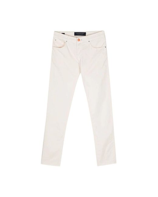 Jeans > slim-fit jeans Hand Picked pour homme en coloris White