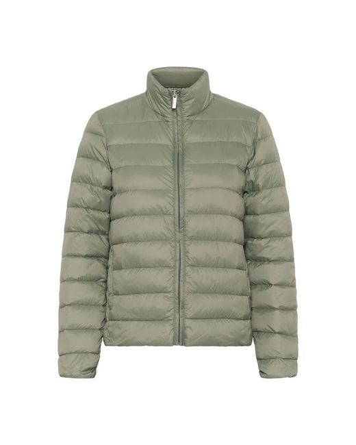 Part Two Green Gepolsterte Pufferjacke Agave