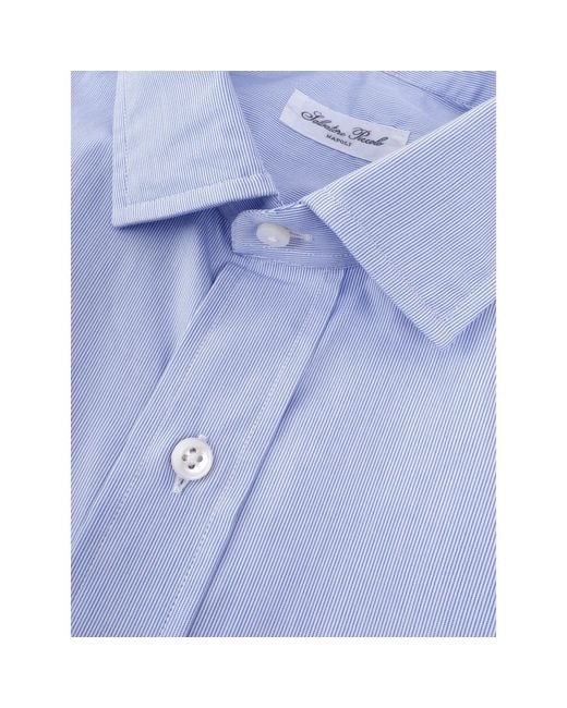 Casual Shirts di Salvatore Piccolo in Blue da Uomo