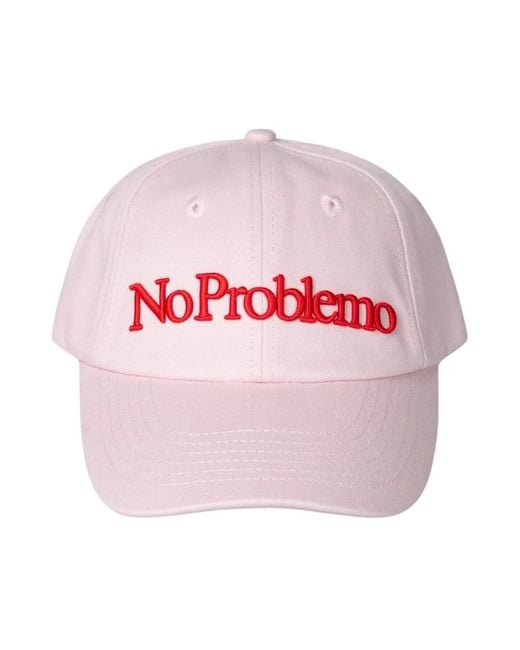 No Problemo Pink Caps for men