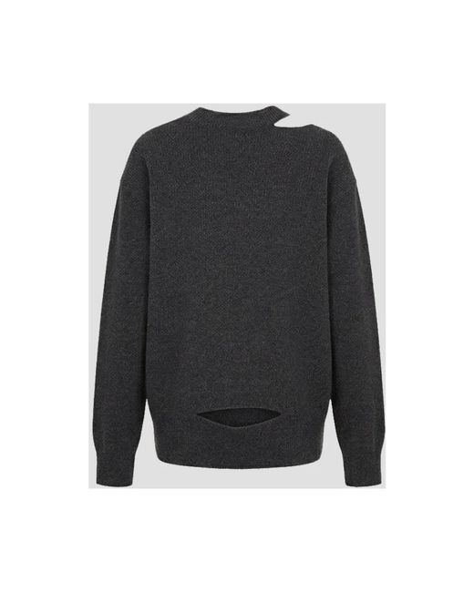 Simone Rocha Gray V-Neck Strickware