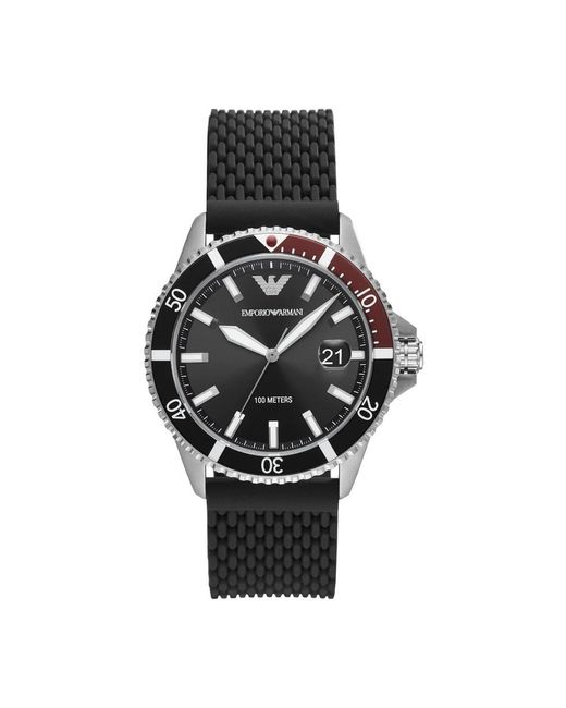 Watches di Emporio Armani in Black da Uomo