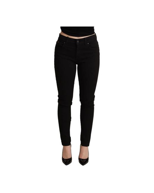 Jeans skinny denim stretch neri di Dolce & Gabbana in Black