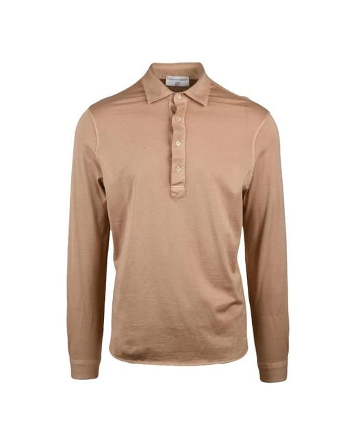 FILIPPO DE LAURENTIIS Brown Polo Shirts for men
