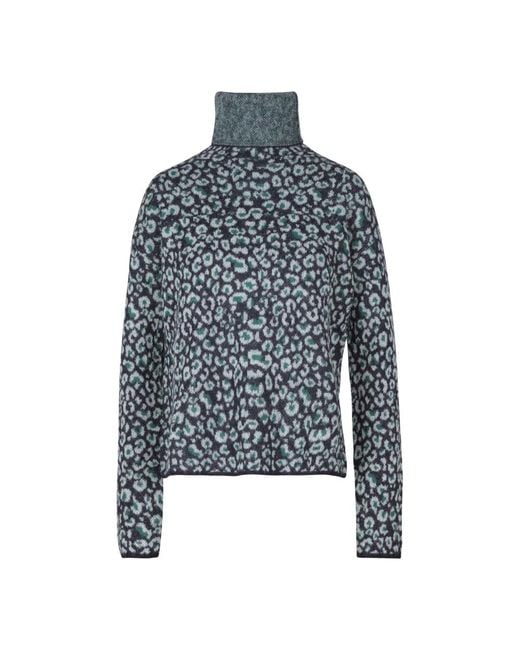 ALESSIA SANTI Blue Maglia Dolcevita