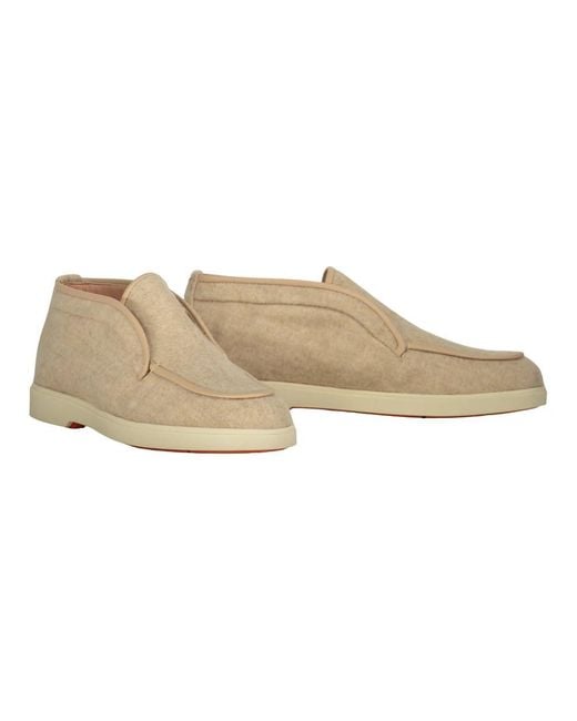 Santoni Natural Ankle Boots