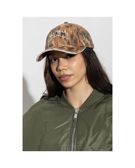 Ganni Brown Caps