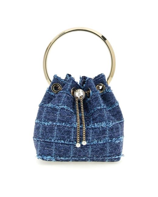 Jimmy Choo Blue Bucket Bags