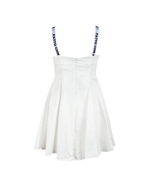 Giulia N Couture White Short Dresses