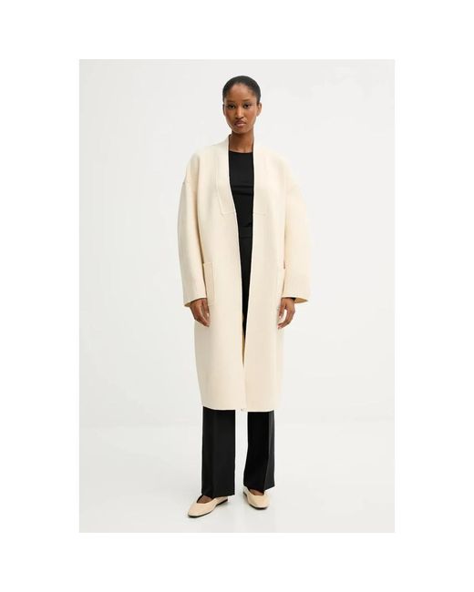 Max Mara Natural Belted Coats