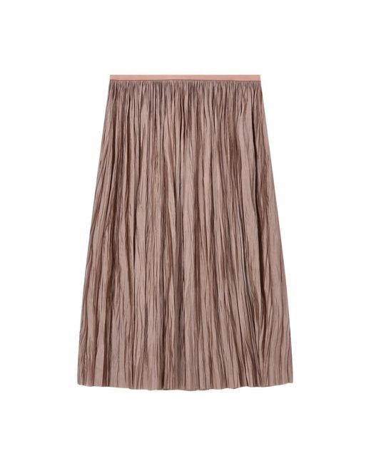 Roberto Collina Midi Rok in het Brown