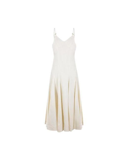 Bottega Veneta White Midi Dresses