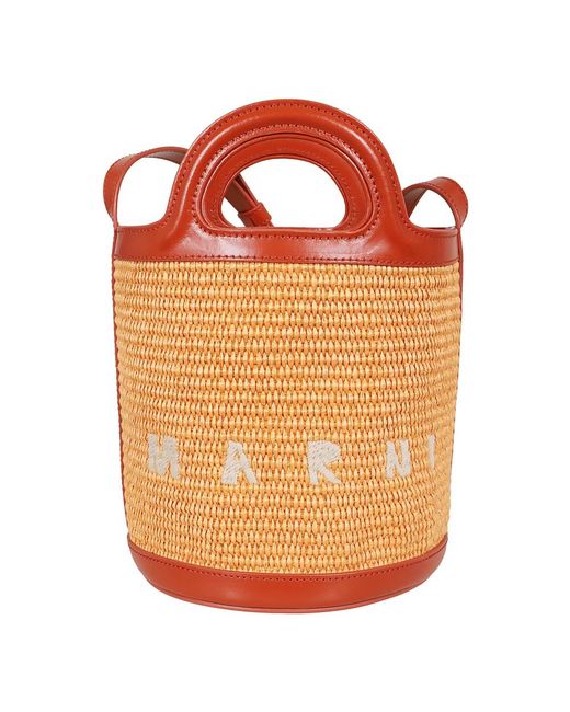 Marni Orange Bucket Bags