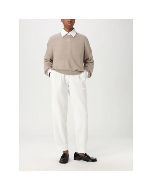 Straight Trousers Brunello Cucinelli en coloris White