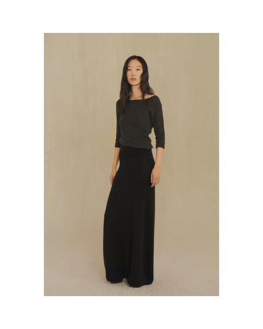 Cortana Black Round-Neck Knitwear