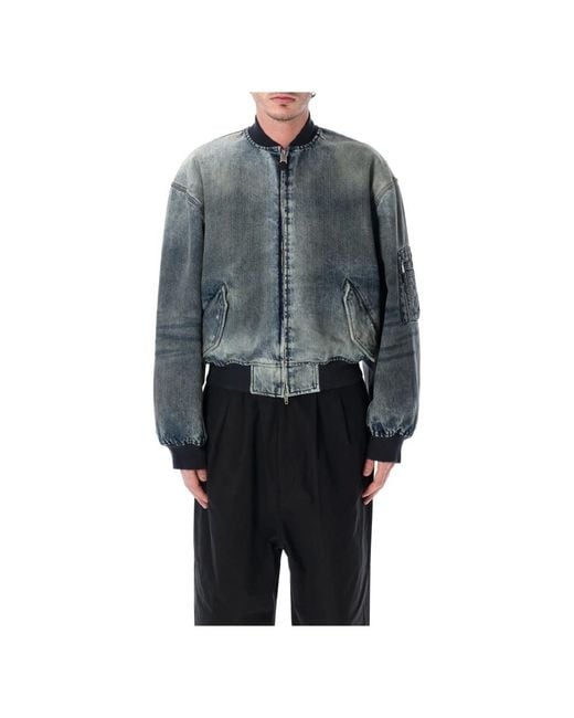 Balenciaga Gray Bomber Jackets