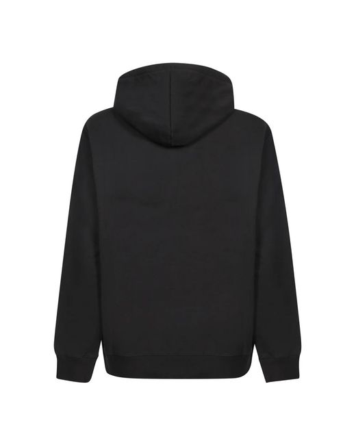 Lanvin Hoodies & Sweatvesten ,Zwart ,Katoen Stijlvol Design Casual Sweatshirt in het Black voor heren