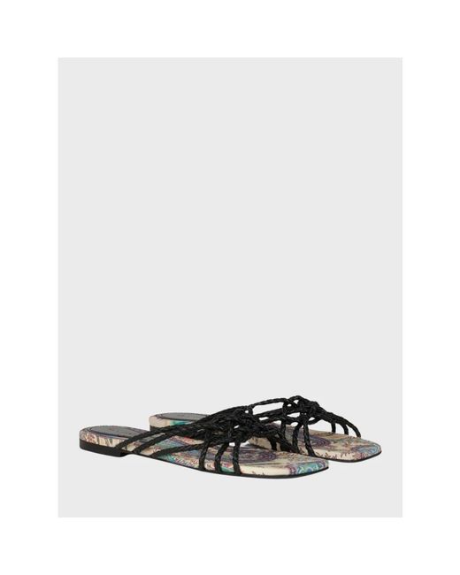 Etro Flipflops in het Black