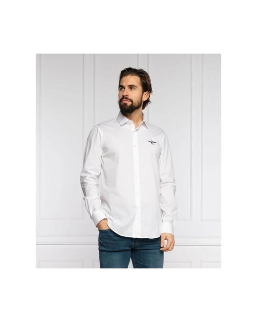 Formal Shirts di Aeronautica Militare in White da Uomo