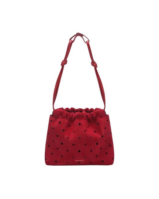MANU Atelier Red Shoulder Bags