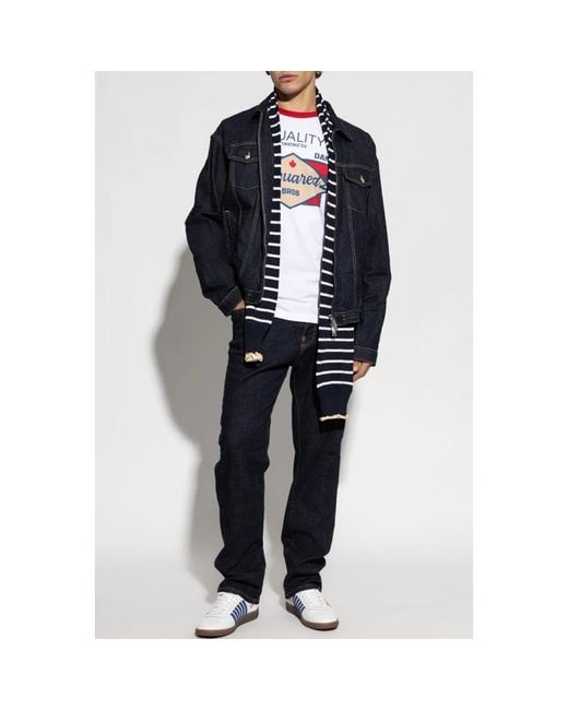 DSquared² Blue Straight Jeans for men