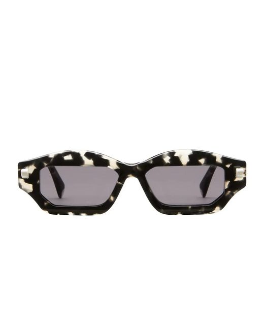 Kuboraum Unieke Grijze Havana Zonnebril Model in het Black