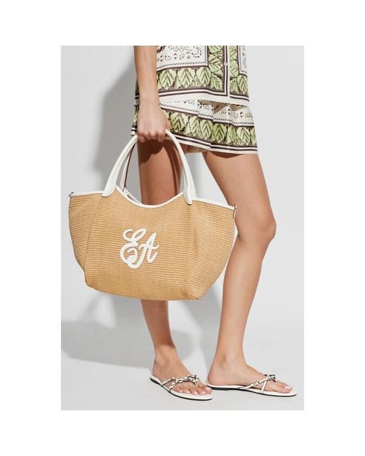 Emporio Armani Brown Tote Bags