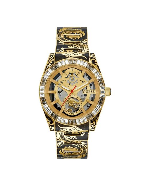 Guess Dragon Watch in het Metallic voor heren