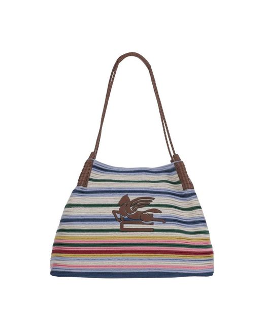 Etro Blue Shoulder Bags