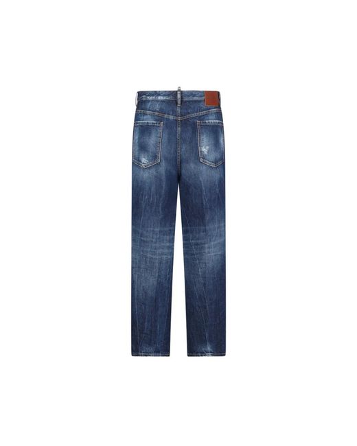 DSquared² Blue Straight Jeans for men