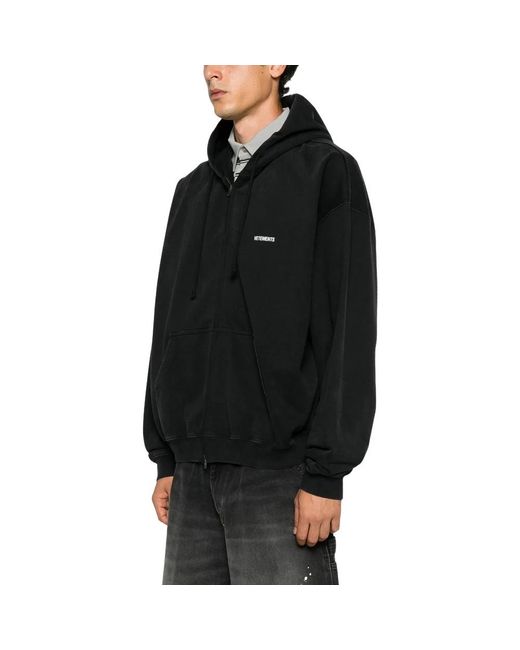 Vetements Black Zip-Throughs for men