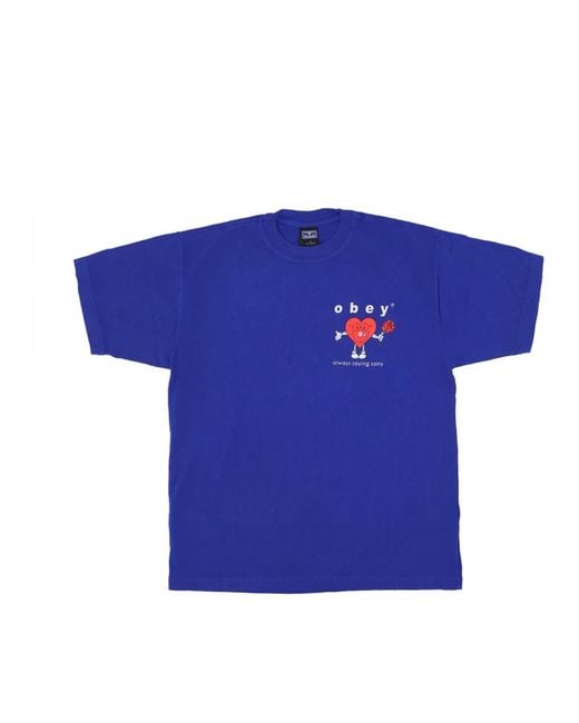 Obey Blue T-Shirts for men