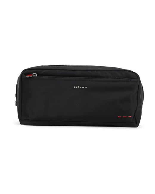 Kiton Toilet Bags in het Black voor heren