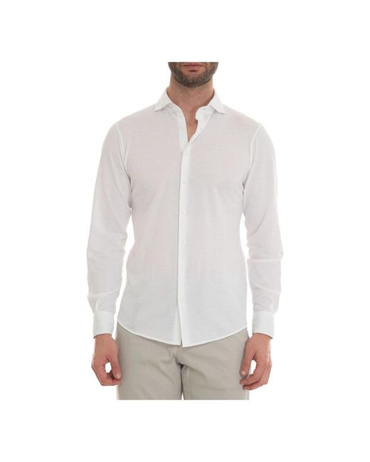 Gran Sasso White Formal Shirts for men
