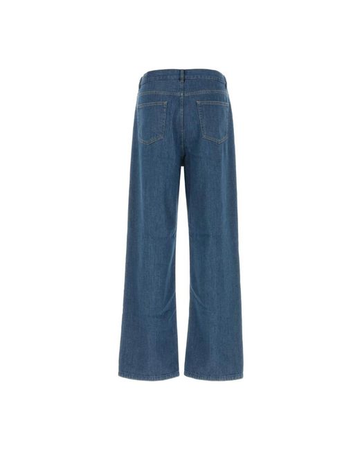 A.P.C. Blue Wide Jeans for men
