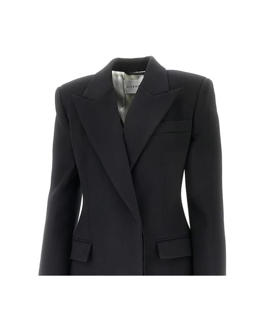 Givenchy Black Single-Breasted Coats