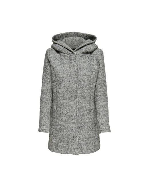 ONLY Gray Single-Breasted Coats