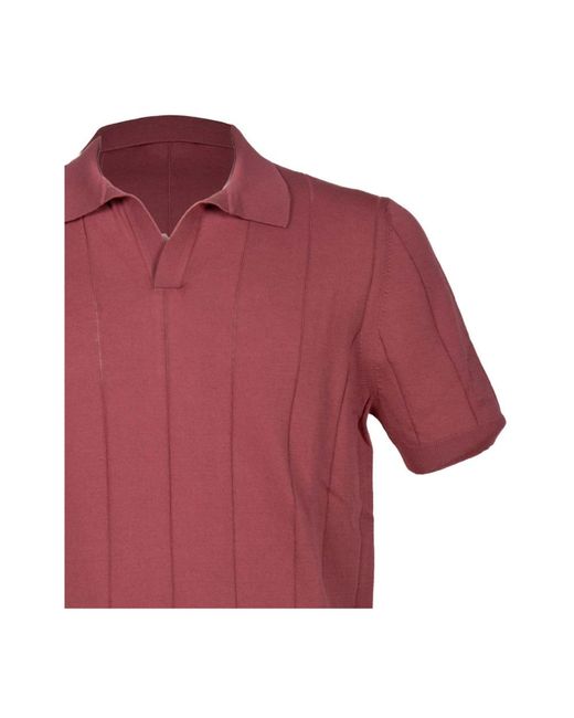 Gran Sasso Red Polo Shirts for men
