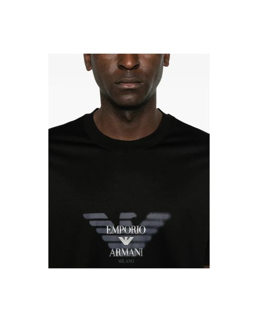 Emporio Armani Black T-Shirts for men