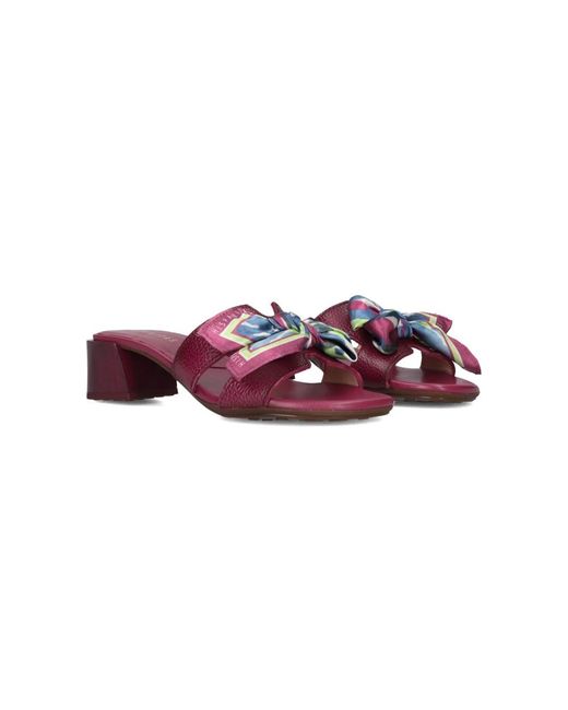 Hispanitas Purple Heeled Mules