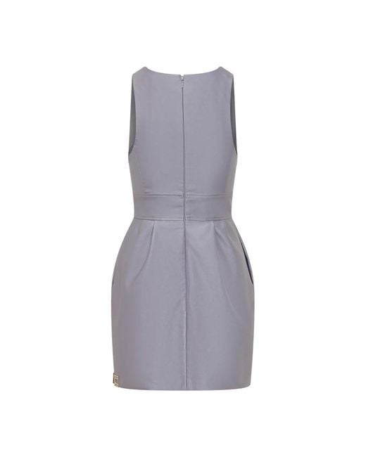 Elisabetta Franchi Gray Party Dresses