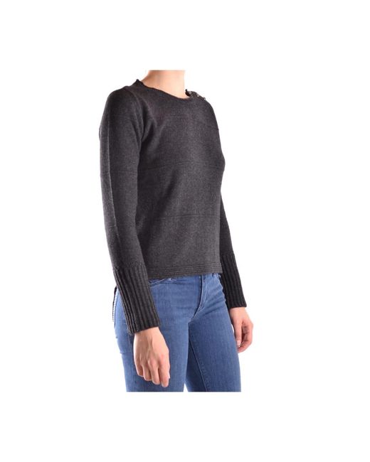 Armani Jeans Black Round-Neck Knitwear