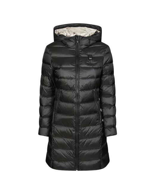 Blauer Jassen ,Zwart ,Lange Hoodie Agnes in het Black