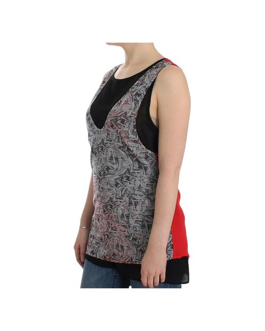 CoSTUME NATIONAL Black Sleeveless Tops