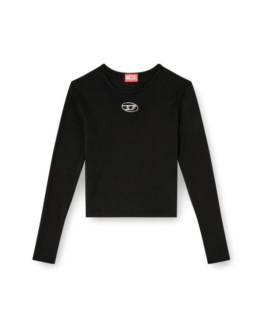 Long Sleeve Tops DIESEL de color Black