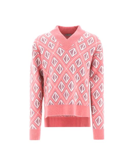 Knitwear > v-neck knitwear Dior pour homme en coloris Pink
