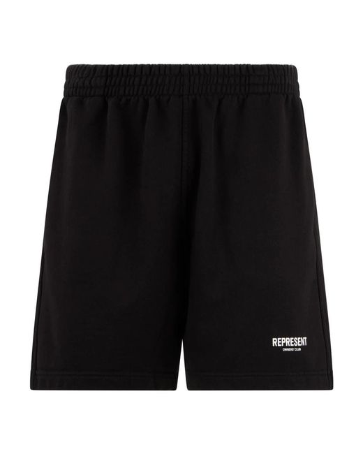 Training Shorts Represent pour homme en coloris Black