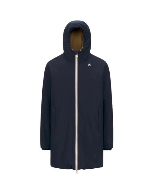 K-Way Blue Parkas for men
