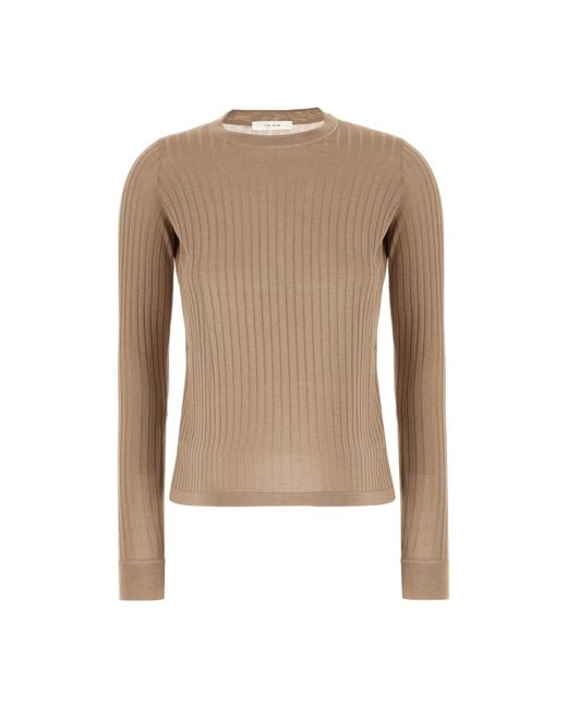 The Row Round-Neck Knitwear in het Natural